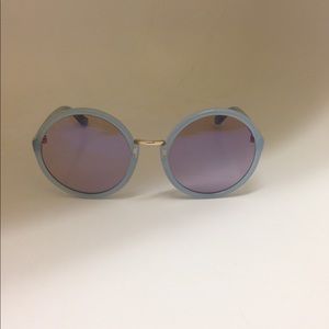 Light blue oversized sunglasses